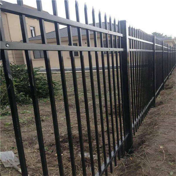 黑色鐵藝護欄網 鋅鋼防護欄 鋼管隔離欄桿