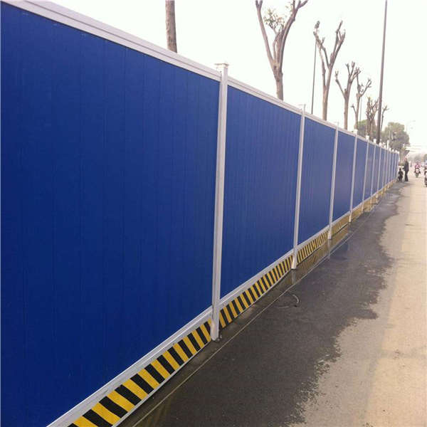 *工程圍擋 藍色加厚彩鋼板護欄 建筑封閉防護網